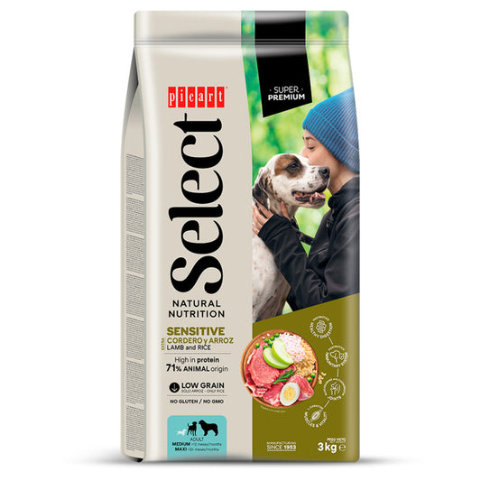 Picart Select Sensitive Cão - Cordeiro E Arroz