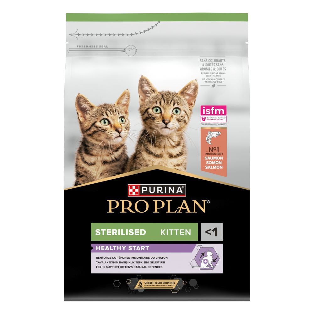 Pro Plan Sterilised Kitten Healthy Start - Ração seca para gatinho esterilizado - Salmão