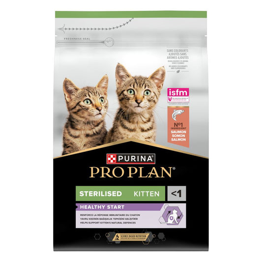 Pro Plan Sterilised Kitten Healthy Start - Ração seca para gatinho esterilizado - Salmão