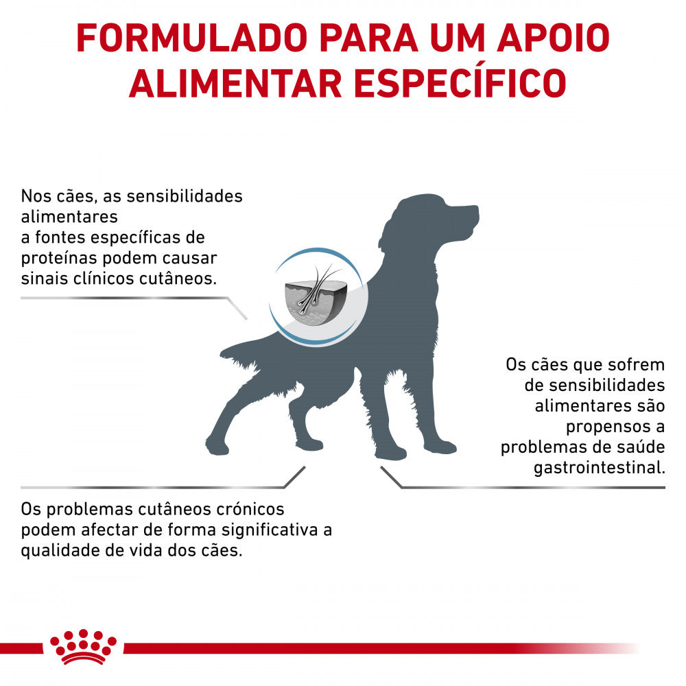 Royal Canin VET Hypoallergenic - Ração seca para cão adulto com alergias alimentares