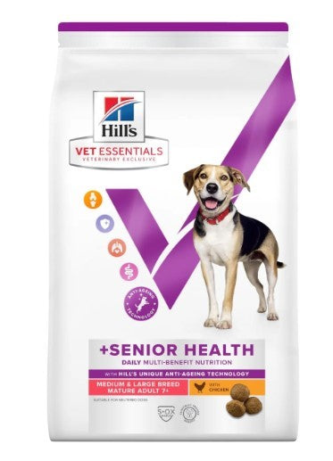 Hill's Vet Essential Multi-Benefit Cão Senior raça médias e grandes  10Kg
