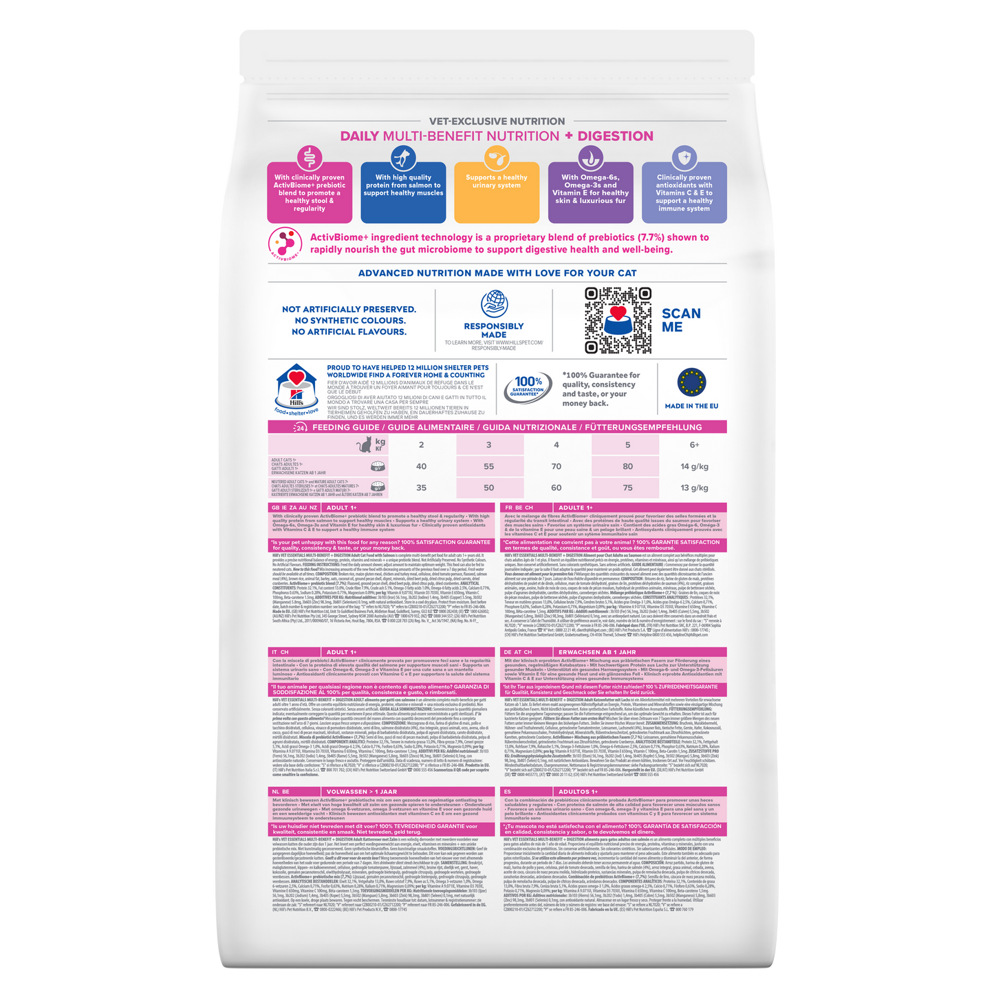 Hill's Vet Essential Multi-Benefit +Digestion Gato