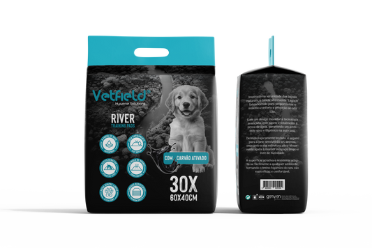 Resguardos Absorventes para Treino Vetfield River 60x40 cm – Pack 30 Unidades