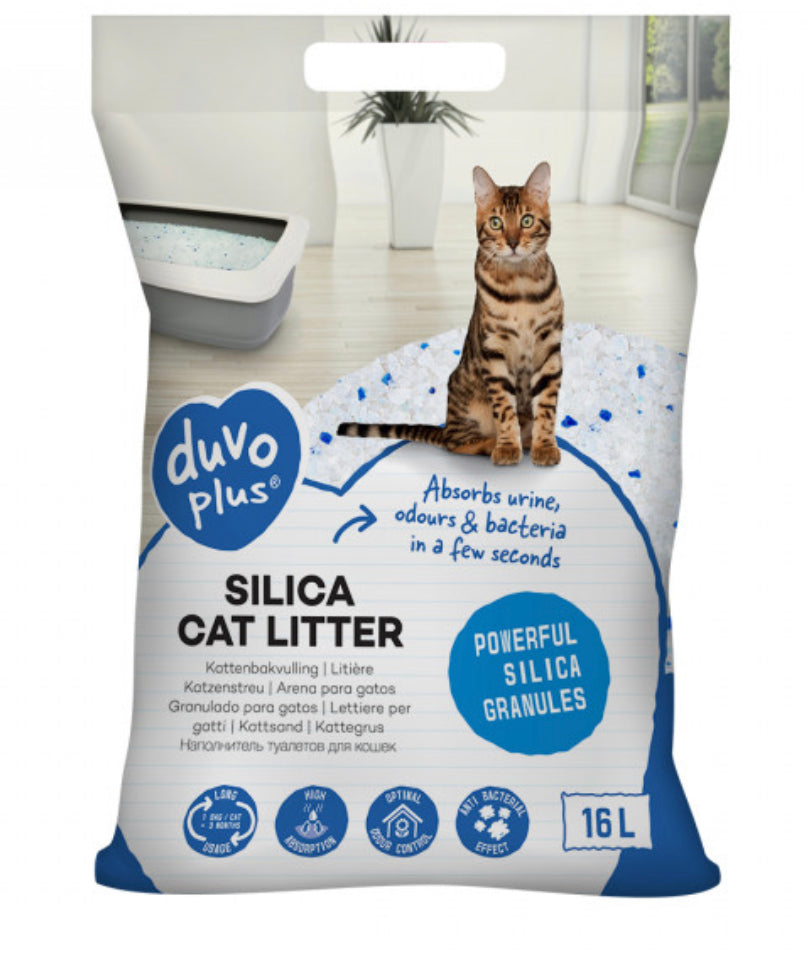 Duvo+ Areia Para Gato Sílica 16L